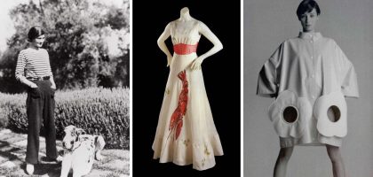 Experimentation was key to shaping 20th century fashion, from silhouettes to graphics to materials.